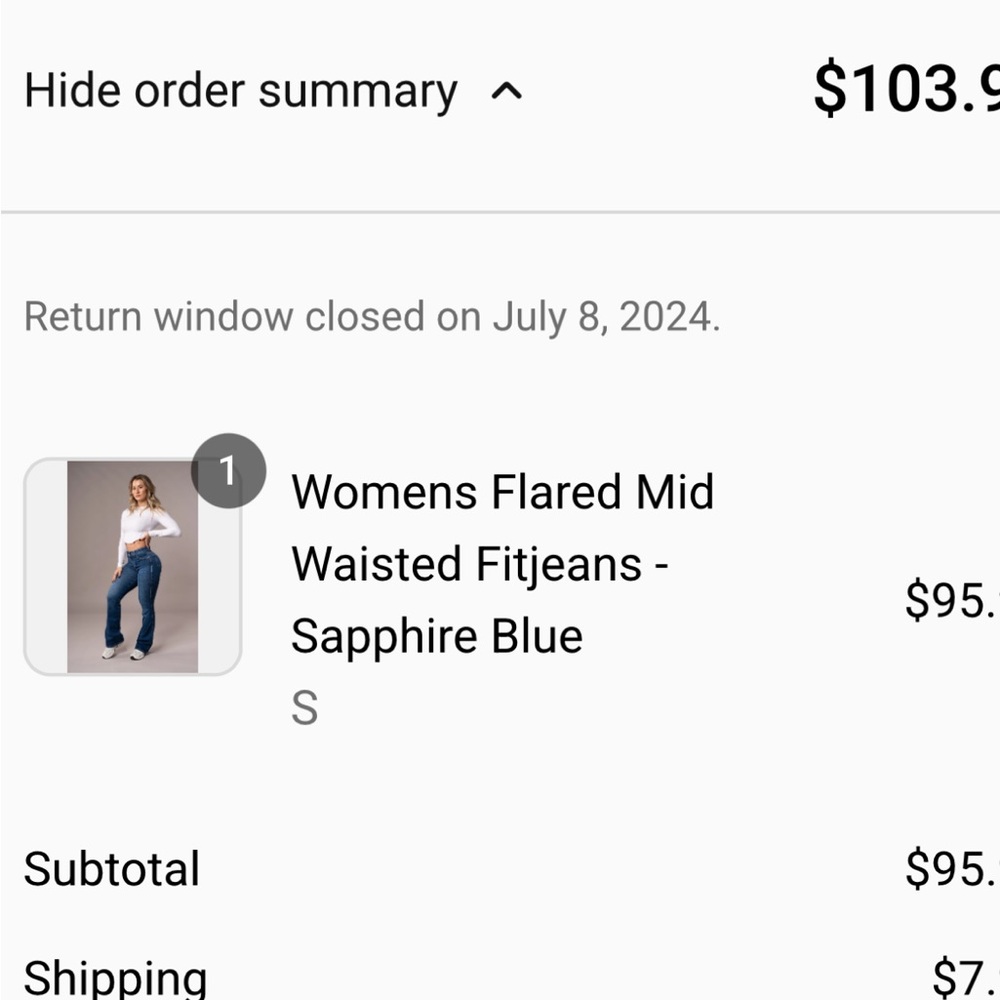 Fitjeans Women's Flared Mid-Waisted Pants - Sapphire Blue WORN ONCE. stretchy